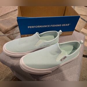 Columbia PFG Water Slip On, Icy Morn(light Blue) Size 9